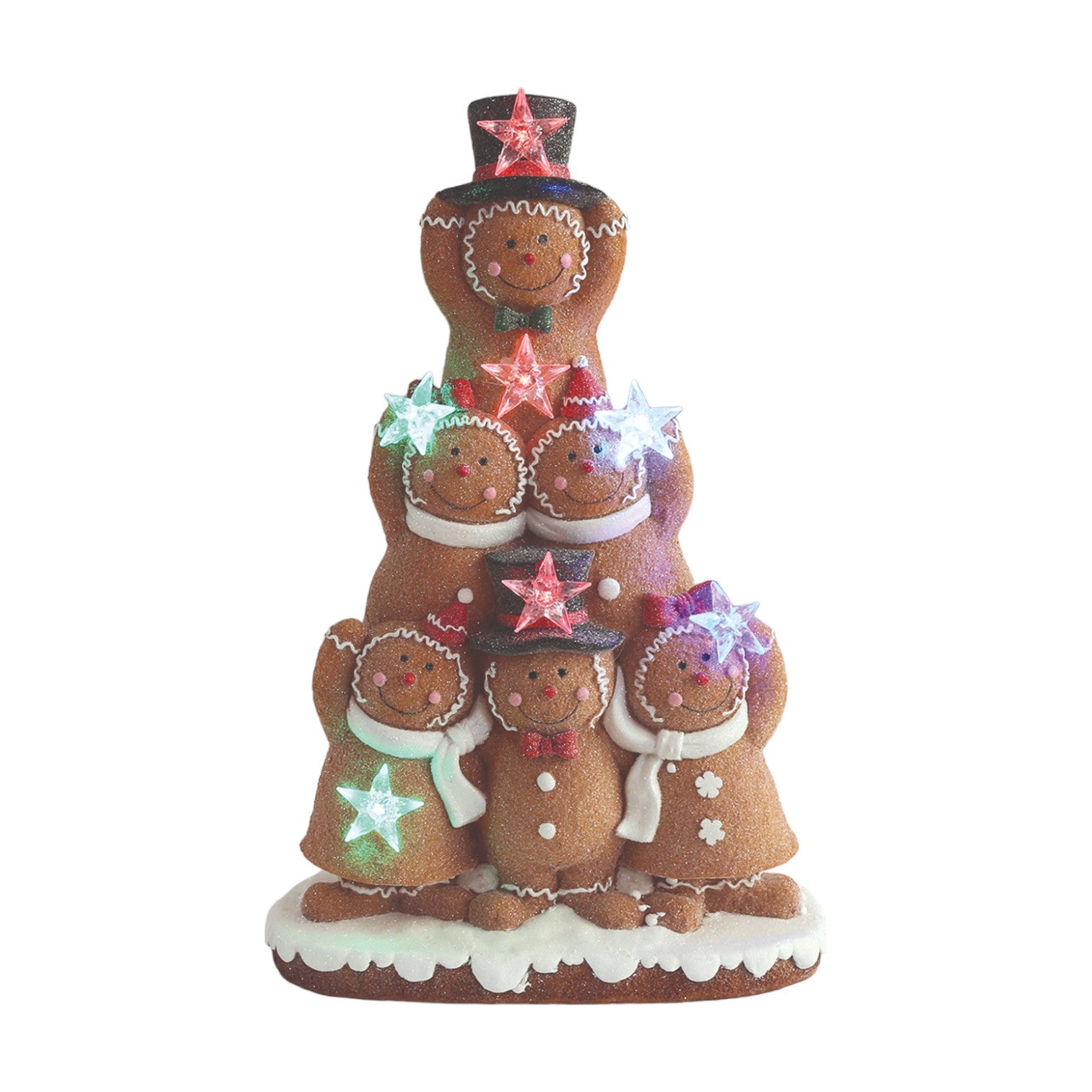 LED Gingerbread Pyramid 37cm 33204 Straits Home & Gift Mulligans of Ballaghaderreen