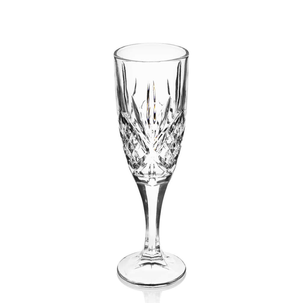 Bevledere Set Six Champagne Flute 162907 Tipperary Crystal Mulligans of Ballaghaderreen