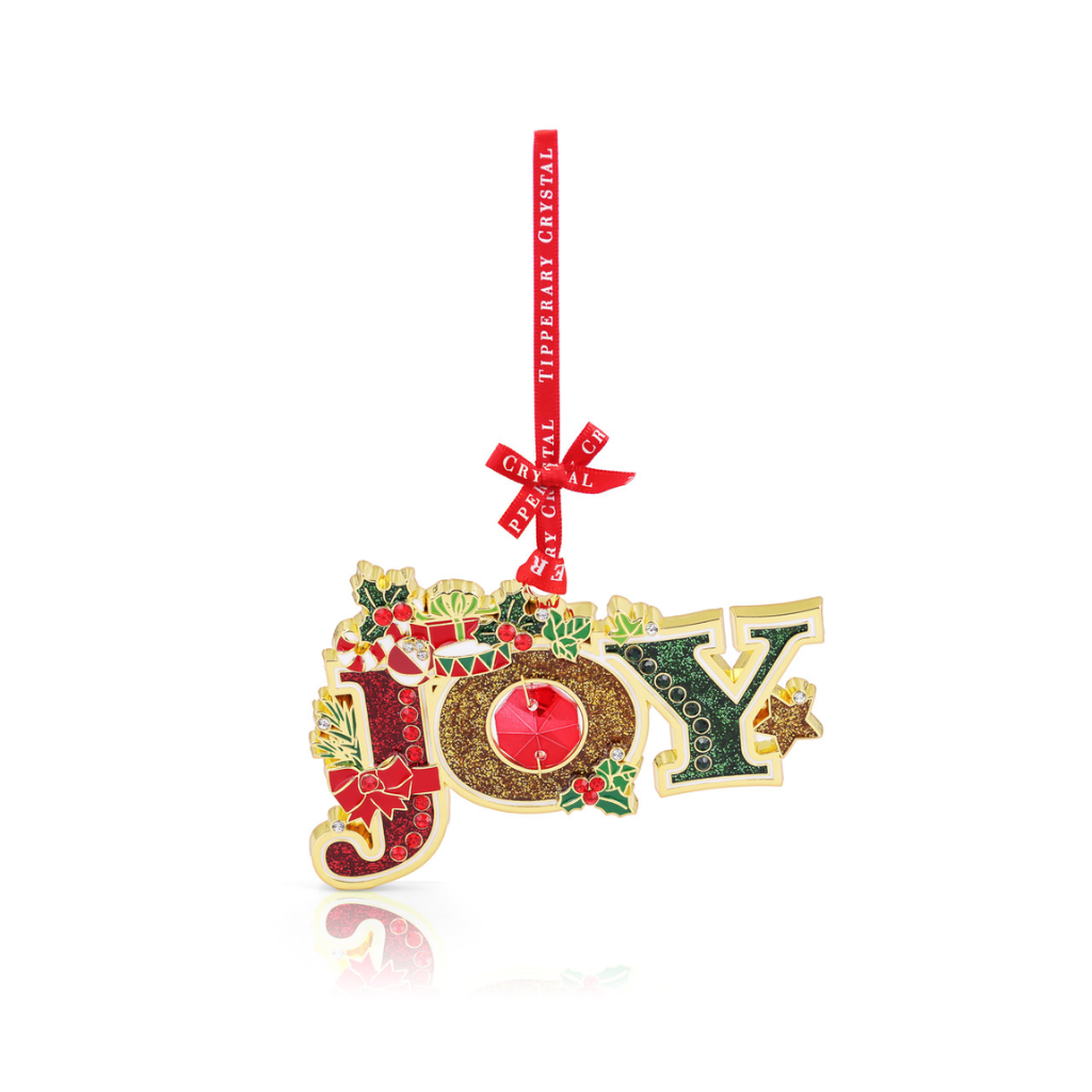 Gem Christmas Decoration - Joy 167377 Tipperary Crystal Mulligans of Ballaghaderreen