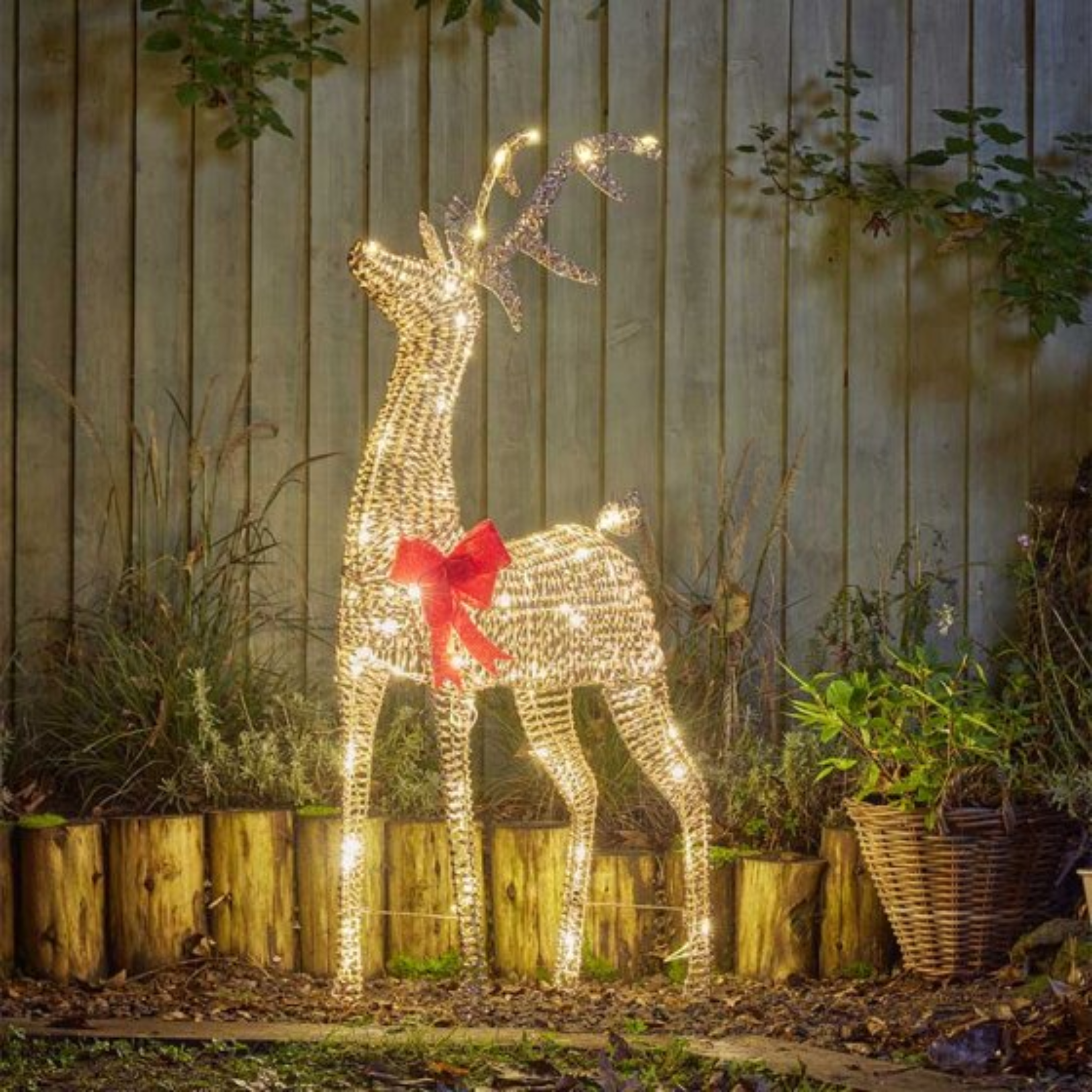 GlitterTwist Reindeer 115cm - Gold 2506031 Smart Garden Christmas Mulligans of Ballaghaderreen