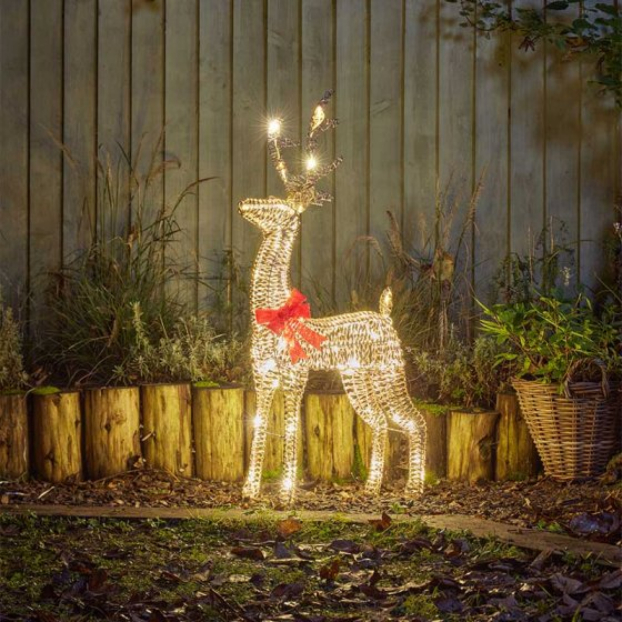 GlitterTwist Reindeer 80cm - Gold 2506029 Smart Garden Christmas Mulligans of Ballaghaderreen