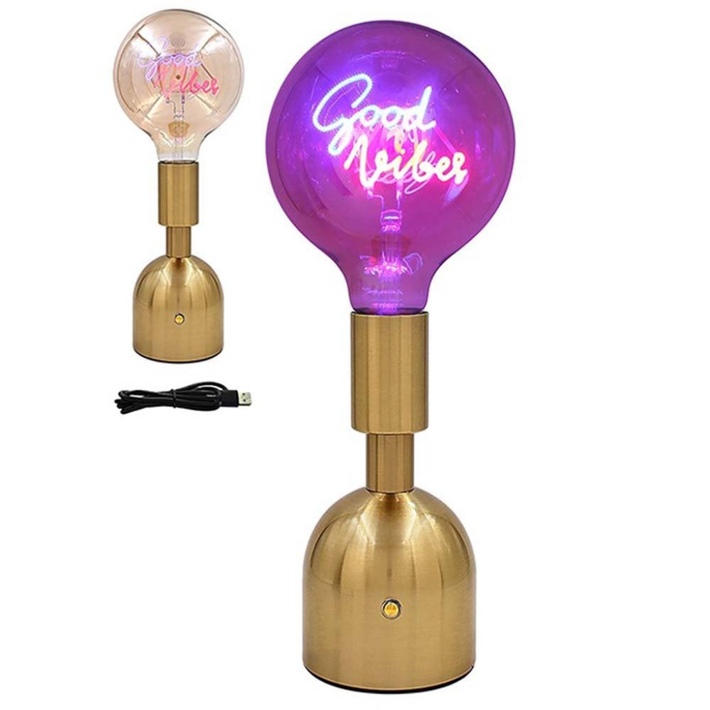 Good Vibes Neon Text Touch Lamp LP73242 Joe Davies Mulligans of Ballaghaderreen