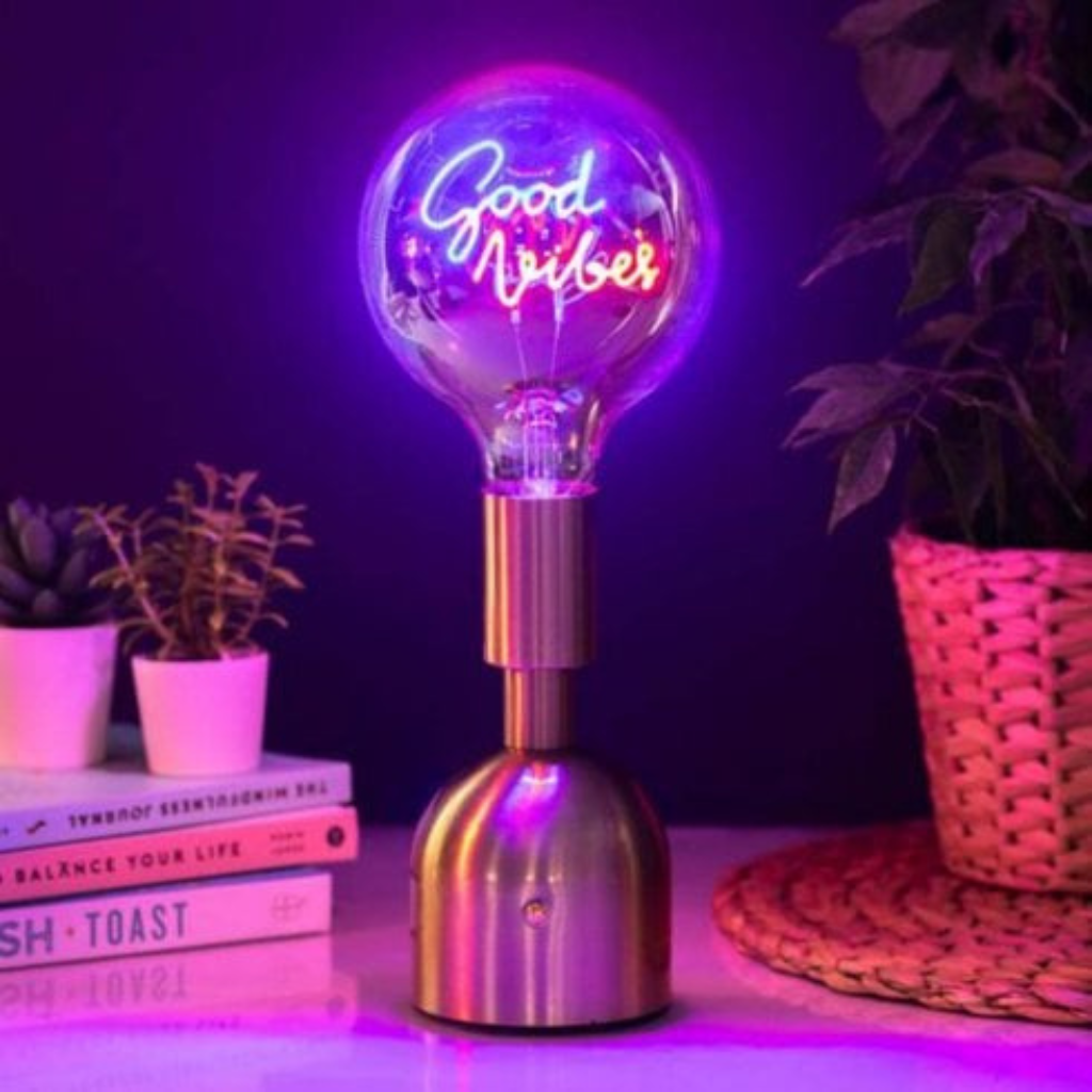 Good Vibes Neon Text Touch Lamp LP73242 Joe Davies Mulligans of Ballaghaderreen