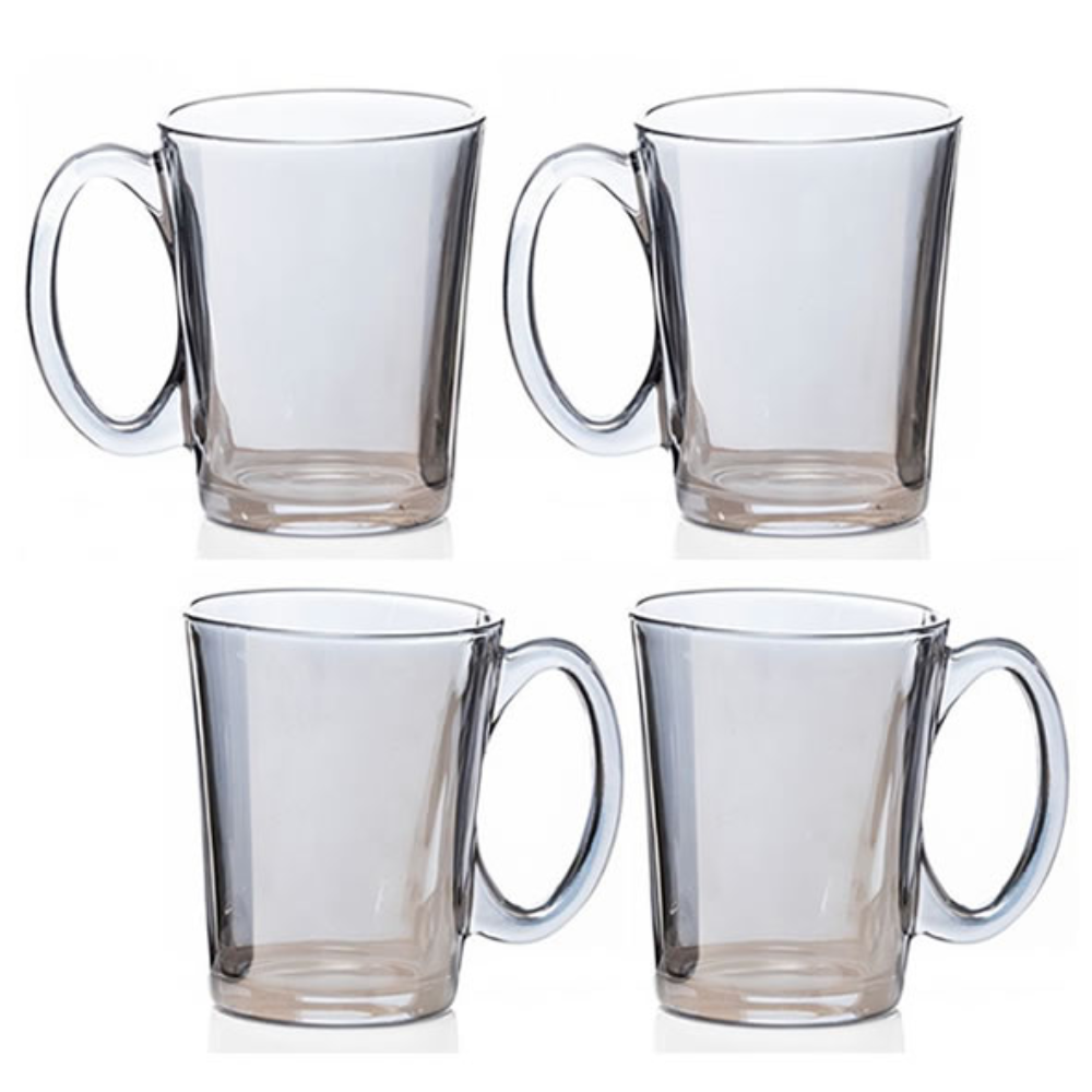 Grey Lustre Mug Set 4 - Mulligans of Ballaghaderreen