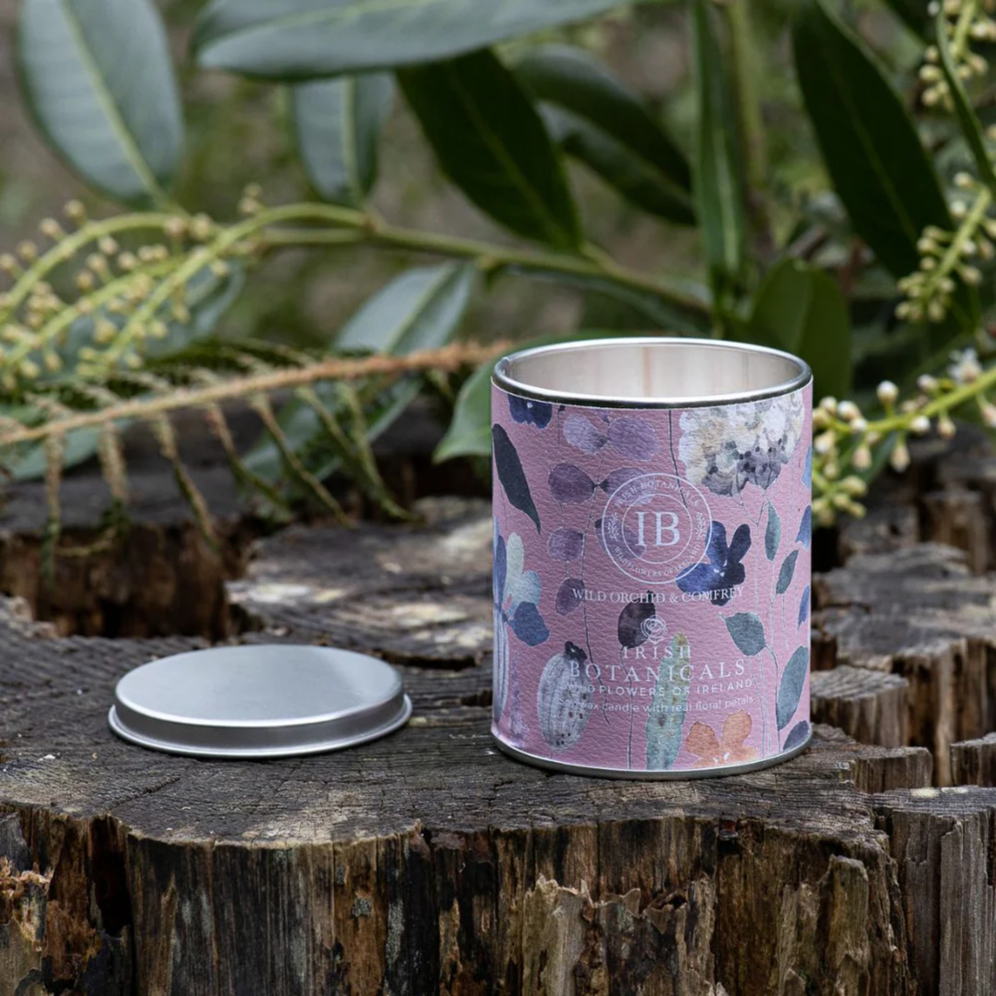 Scented Candle - Irish Botanicals - wild orchid and comfrey candle  -  Mulligans of Ballaghaderreen