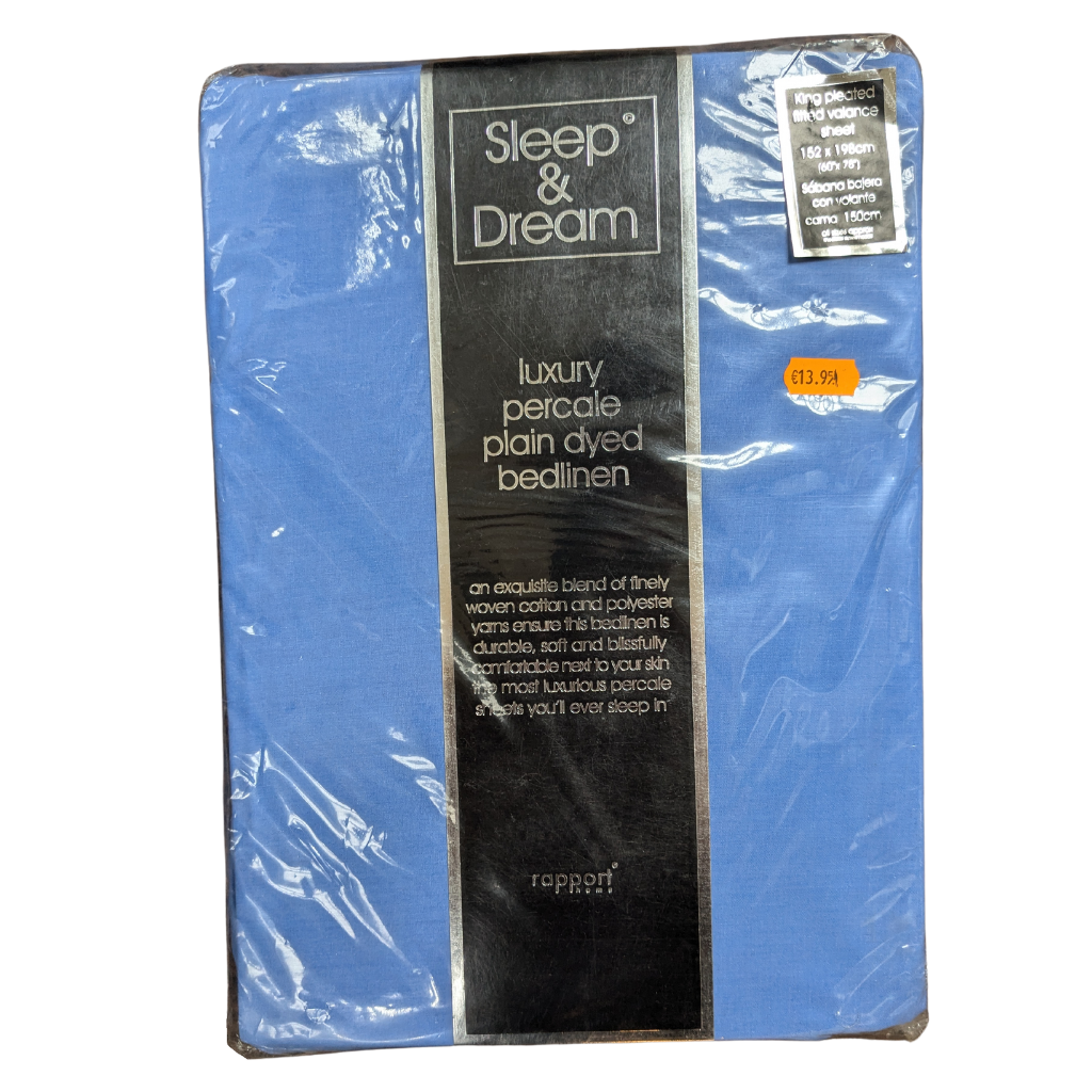 Sleep & Dream Kingsize Lagoon Fitted Sheet SADKLFS Sleep & Dream Mulligans of Ballaghaderreen