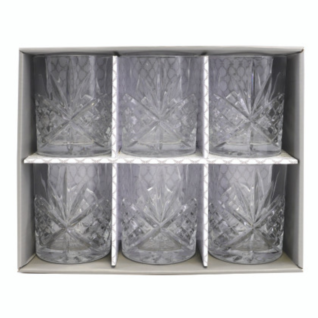 Tipperary Crystal Belvedere Whisky Glasses Set of 6 140400 Tipperary Crystal Mulligans of Ballaghaderreen