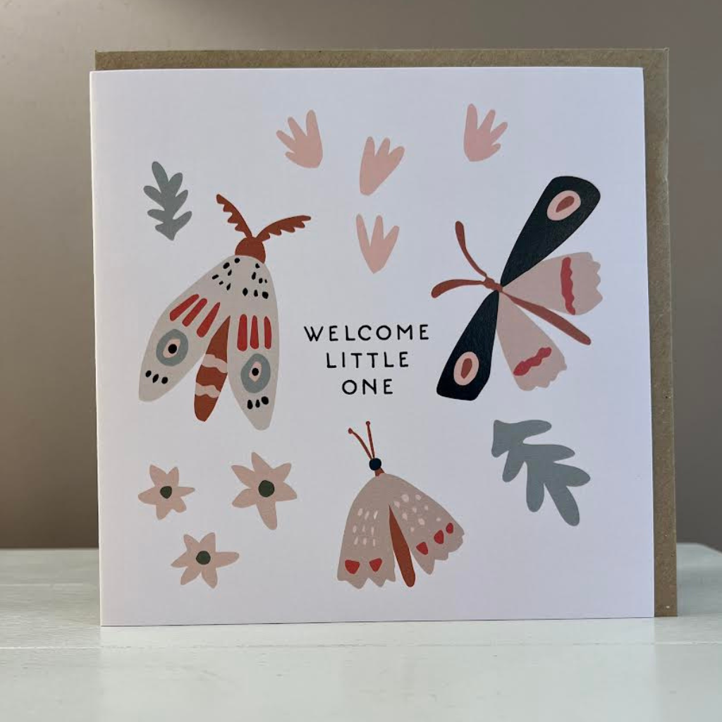Greeting Card - Welcome Little One (Butterfly) - Mulligans of ballaghaderreen