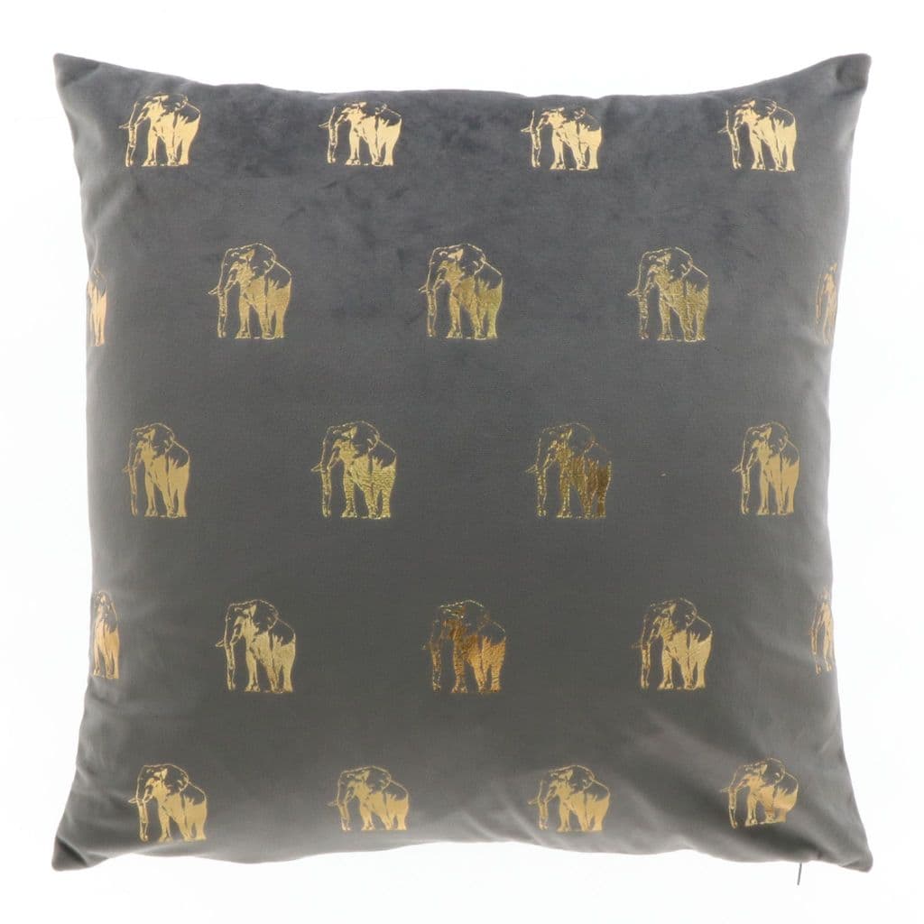 Grey store elephant cushion