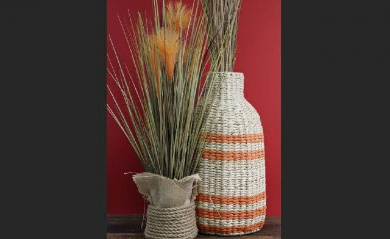 Kasbah Woven Vase KA0011 Style shot Mulligans of Ballaghaderreen