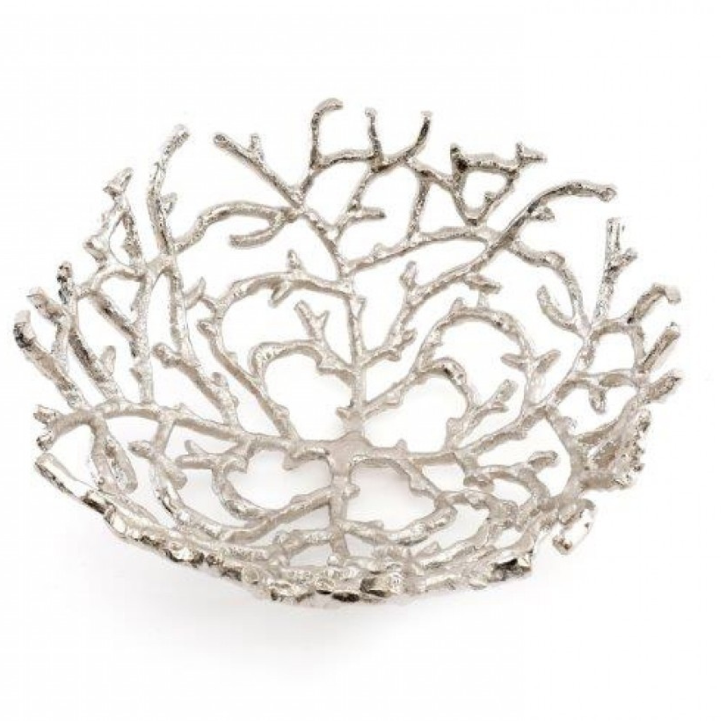 Labyrinth Silver decorative wide fruit bowl OR1980 Sifcon Mulligans of Ballaghaderreen
