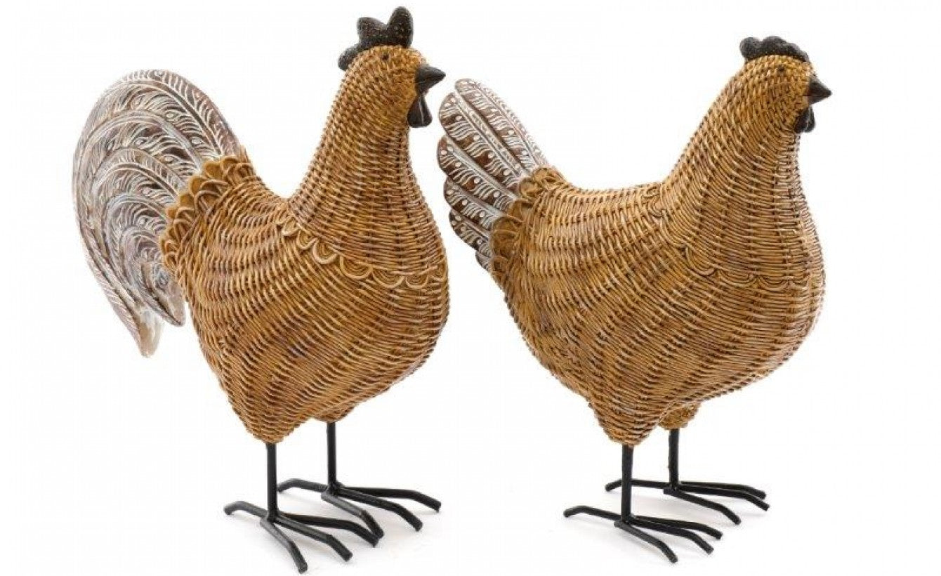 Rattan Chicken Ornament OR1723 Sifcon Mulligans of Ballaghaderreen