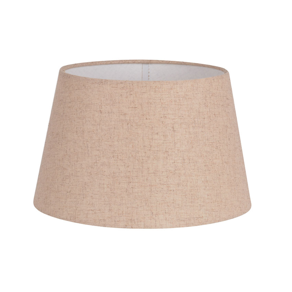 10" Oatmeal Linen Drum Shade COLCDL10/OAT Cork Lighting Mulligans of Ballaghaderreen