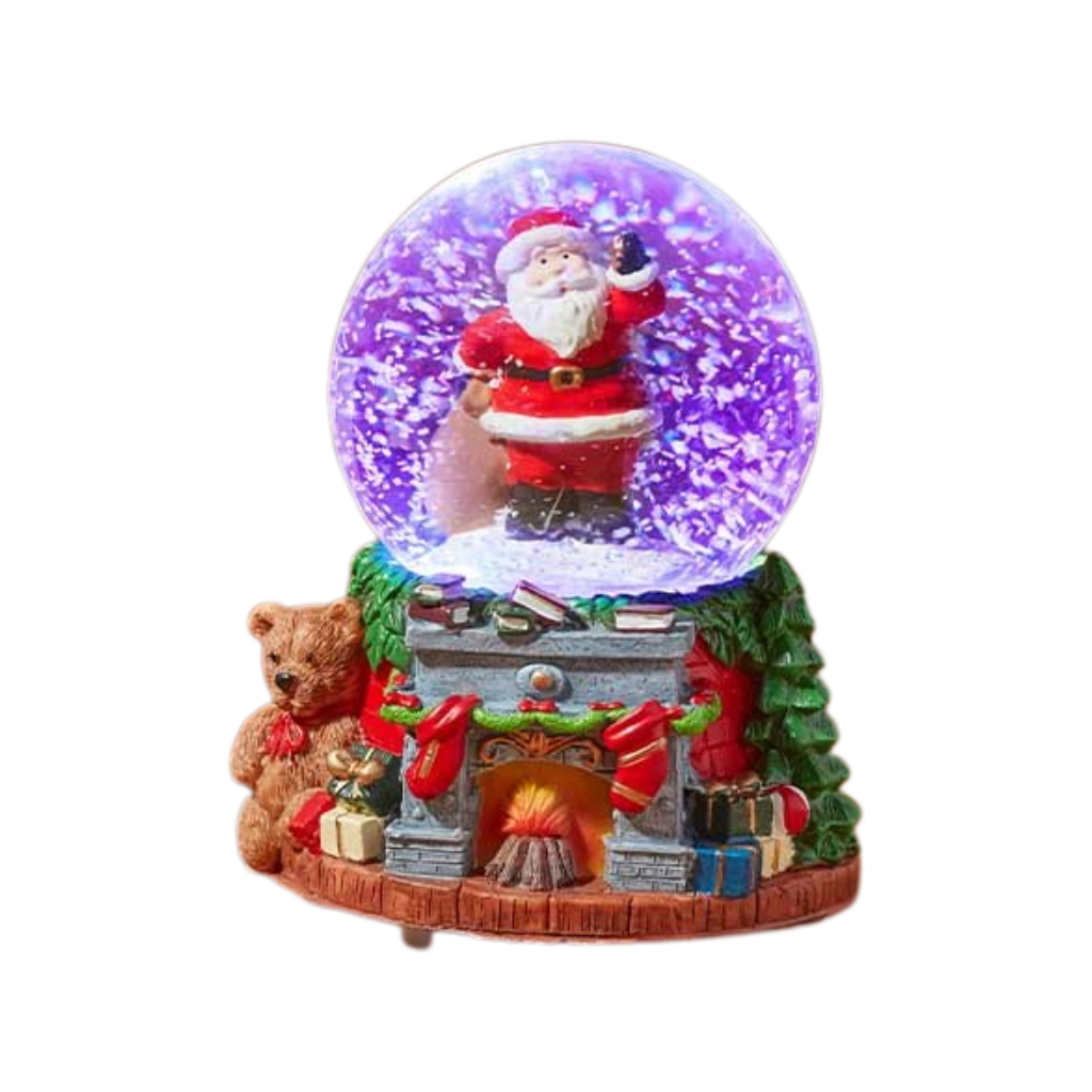 10cm Musical Festive Fireplace SnowSpheres, Mixed Case 2537043 Smart Garden Mulligans of Ballaghaderreen
