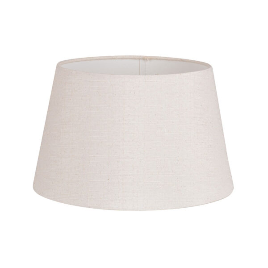 12" Cream Linen Drum Shade COLCDL12/CRM Cork Lighting Mulligans of Ballaghaderreen