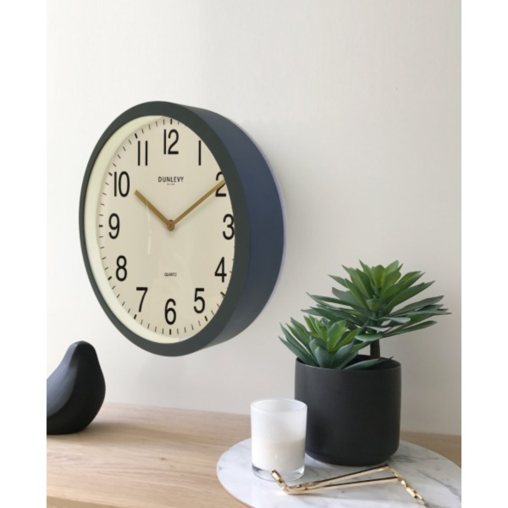 12In Grey Simp Wall Clock Dunlevy CL2004G Dunlevy Mulligans of Ballaghaderreen