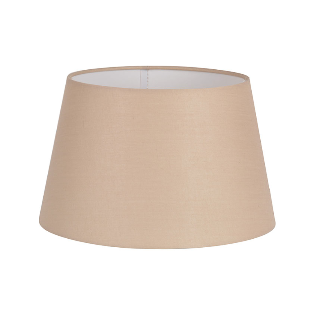12" Taupe Cotton Drum Shade  COLCD12/TAU Cork Lighting Mulligans of Ballaghaderreen