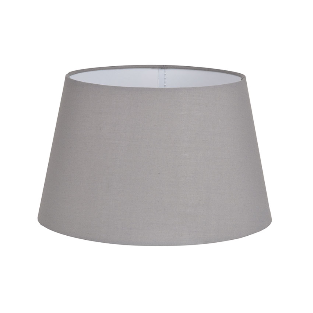 14" Grey Cotton Drum Shade COLCD14/GRY Cork Lighting Mulligans of Ballaghaderreen