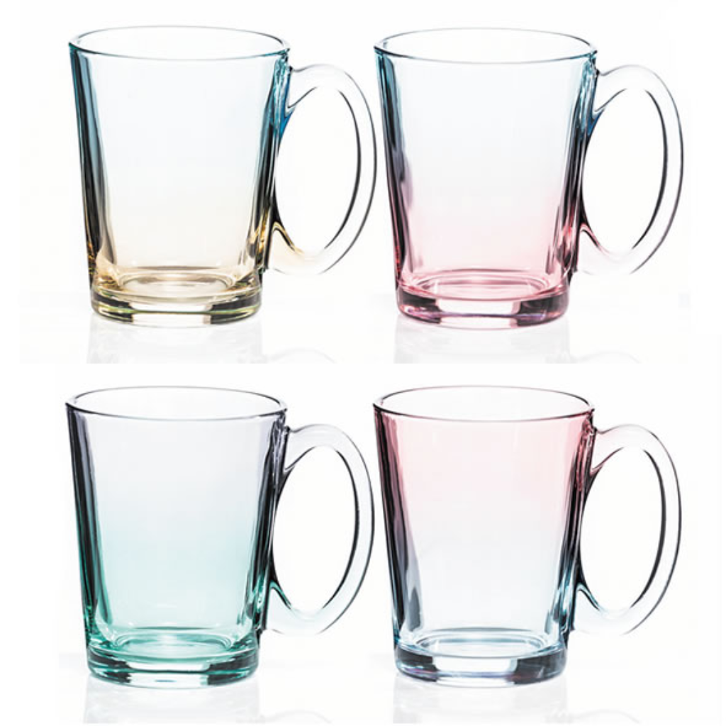 2 Tone Lustre Set of 4 Glass Mugs 1710054 Newgrange Living Mulligans of Ballaghaderreen