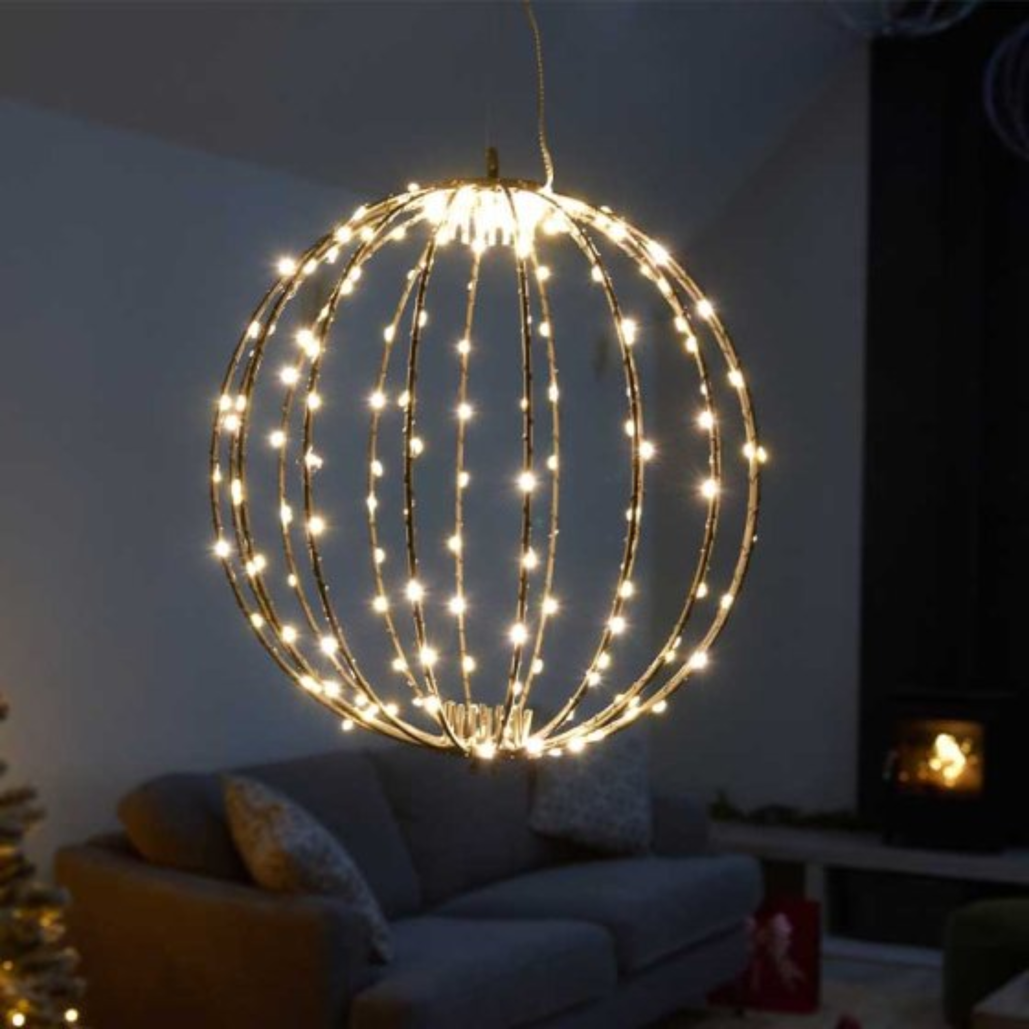 190 LED Twinkle Orb Warm White - 30cm 2506054 Smart Garden Christmas Mulligans of Ballaghaderreen
