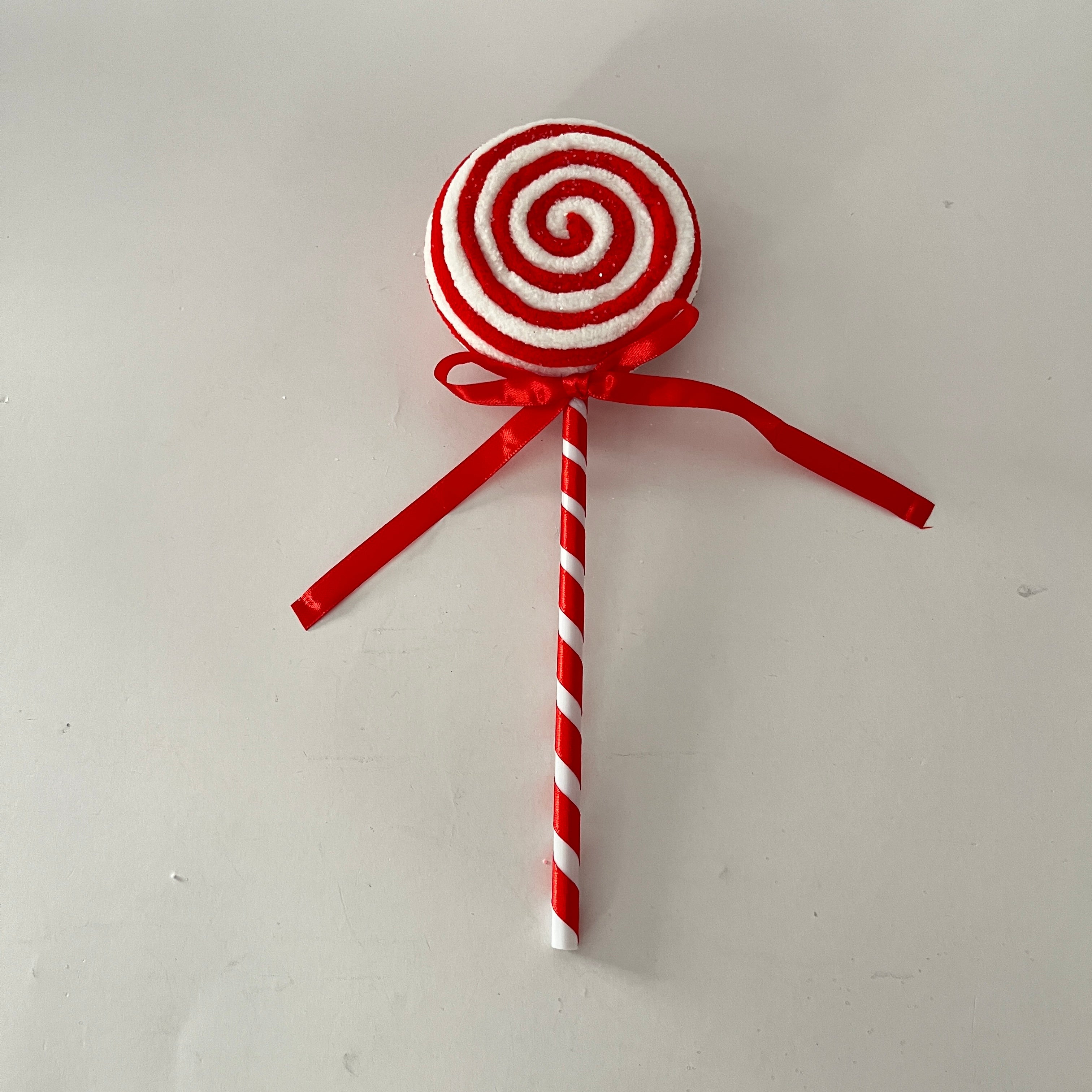 28cm Candy Lollipop Pick Red Stripe 230794 Shatchi Mulligans of Ballaghaderreen