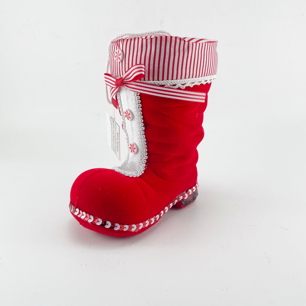 18cm Red Velvet Boot 230851 Shatchi Mulligans of Ballaghaderreen