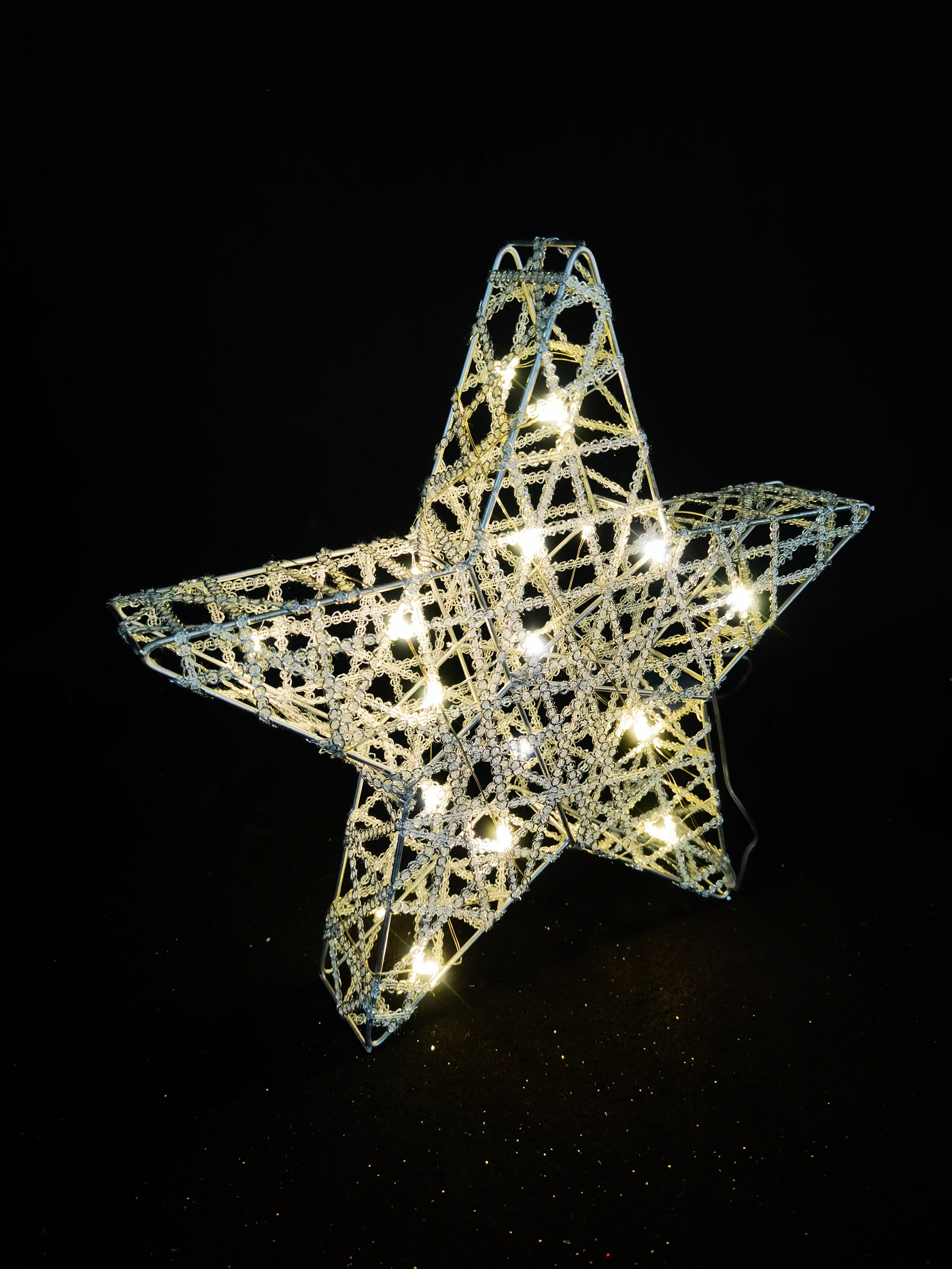 30cm Wire Star with 20 LEDs 231410 Shatchi Mulligans of Ballaghaderreen