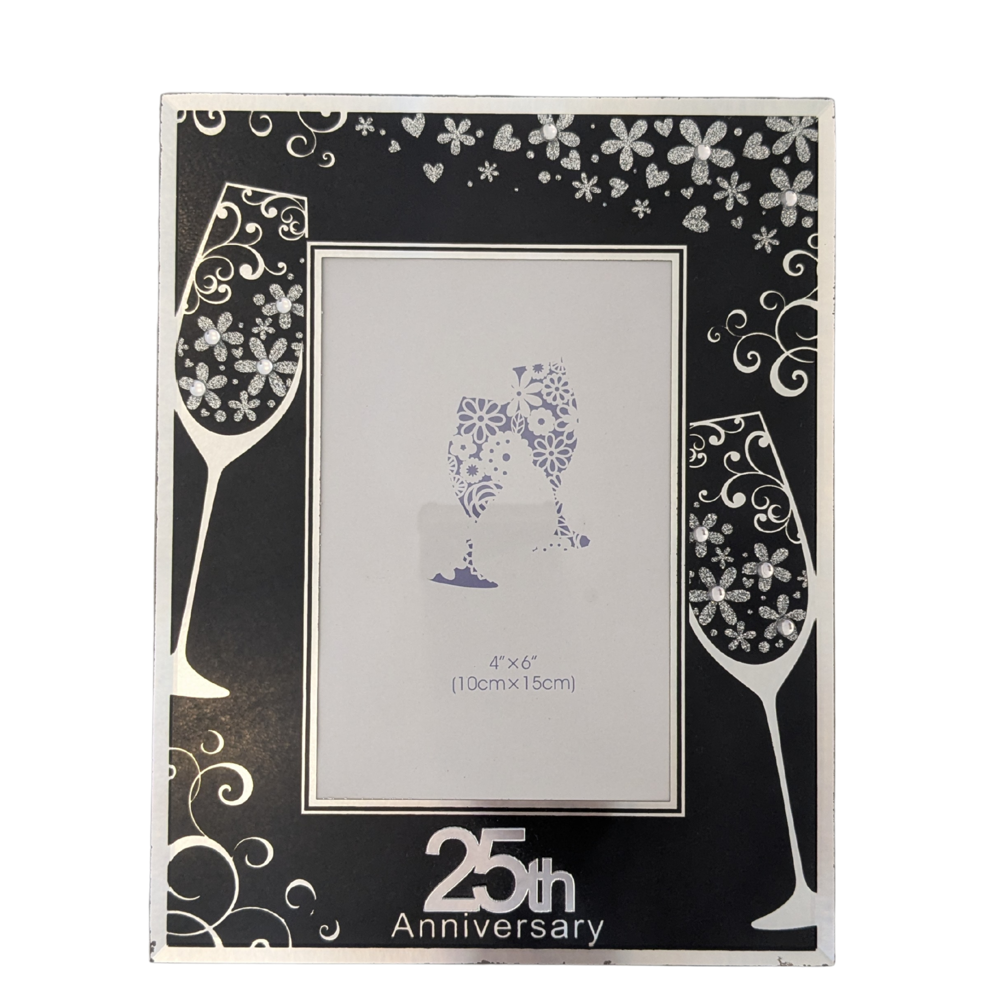 25th Anniversary 4"x6" Champagne Frame SH0074 Mulligans of Ballaghaderreen