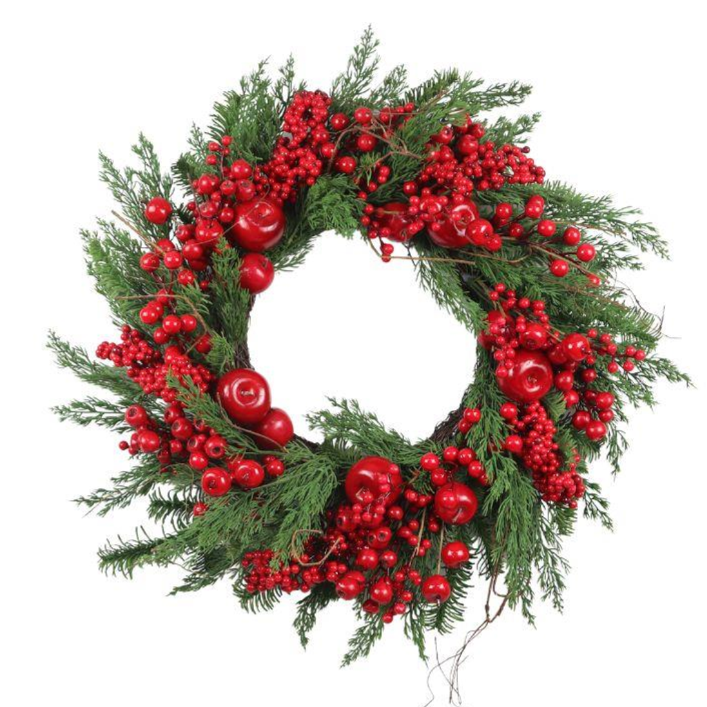26" Red Berry Wreath Y31.C45065 Harold Elmes Mulligans of Ballaghaderreen