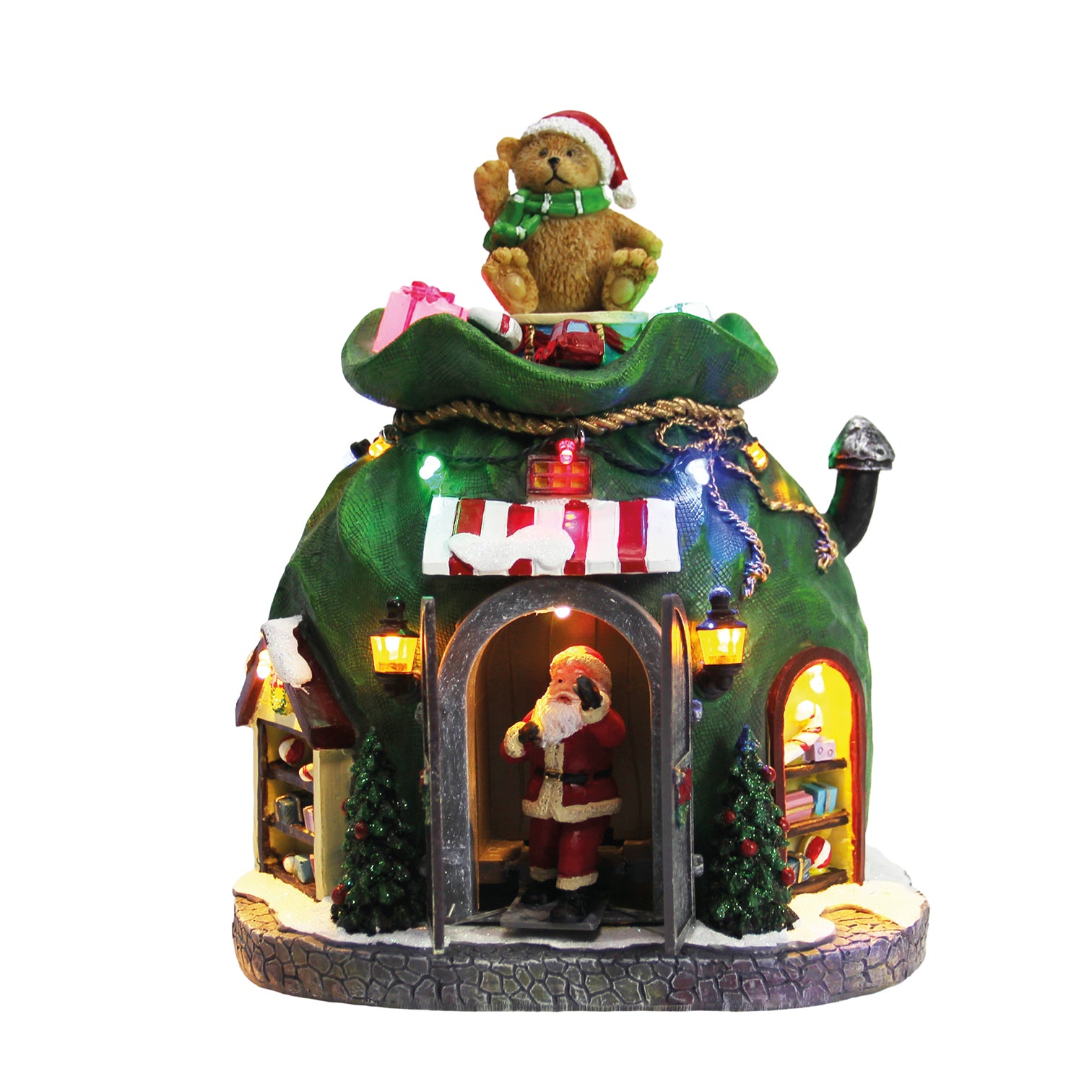 LED Santas Workshop 18x23cm 33223 Straits Home & Gift Mulligans of Ballaghaderreen