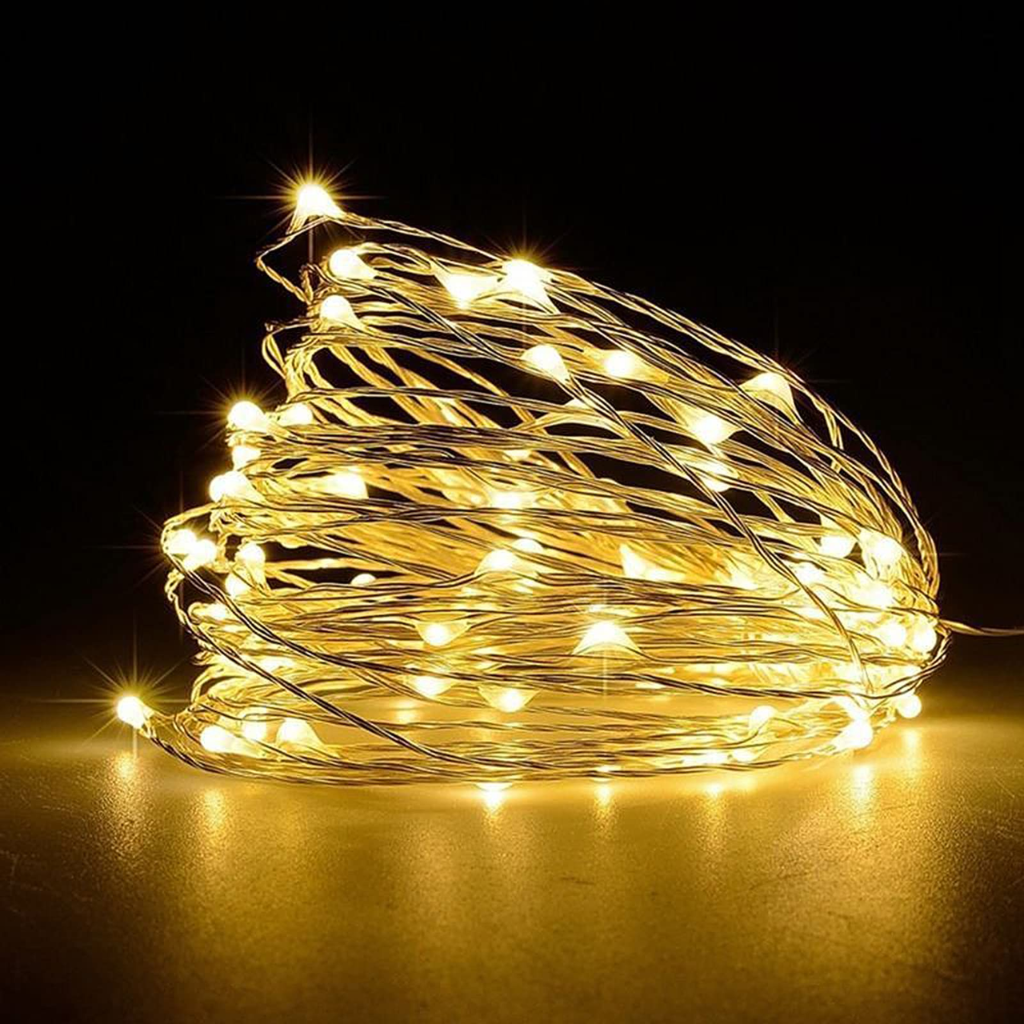 4m Copper Wire Gold LED String Lights Shatchi 200386 Mulligans of Ballaghaderreen