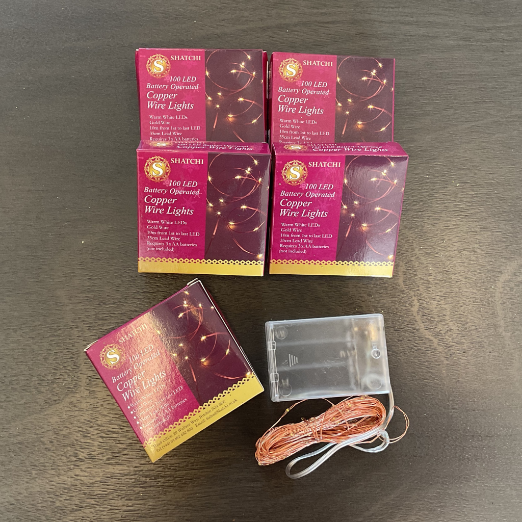 4m Copper Wire Gold LED String Lights Shatchi 200386 Mulligans of Ballaghaderreen