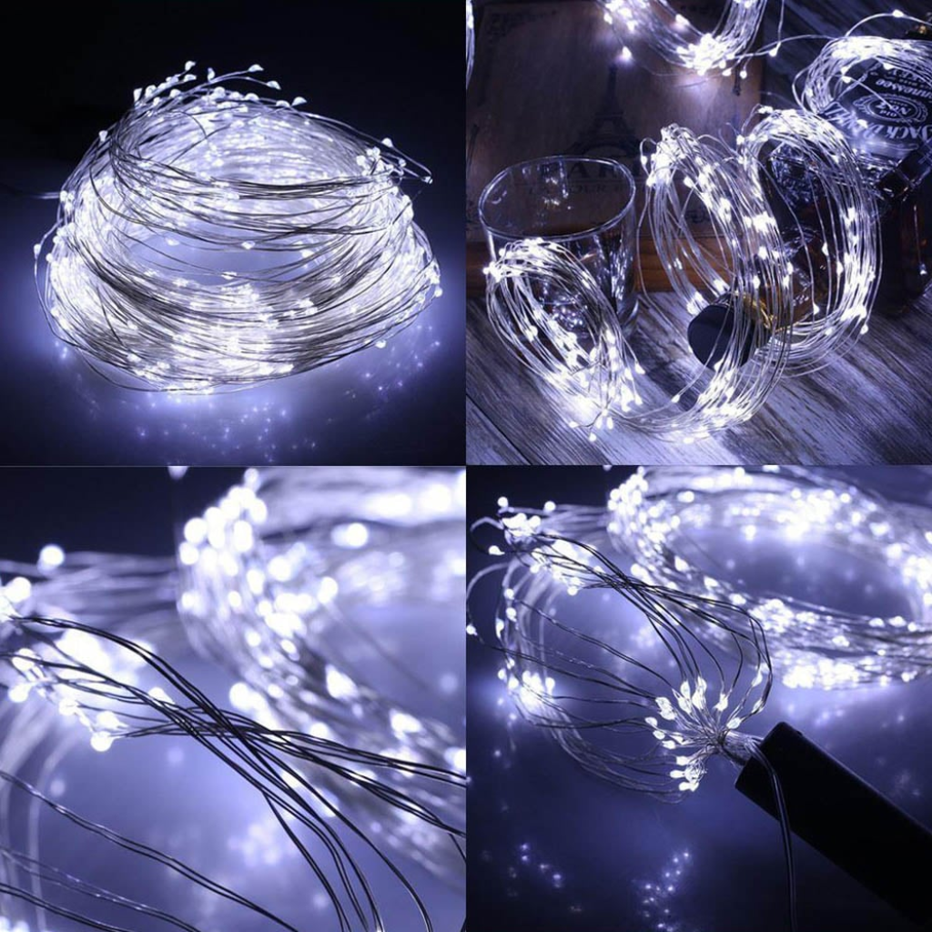 4m Copper Wire Silver LED String Lights Shatchi 200392 Mulligans of Ballaghaderreen