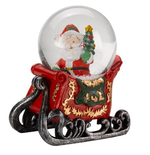 8cm Santa Sleigh SnowSpheres 2537010 Secret Garden Mulligans of Ballaghaderreen