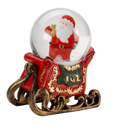 8cm Santa Sleigh SnowSpheres 2537010 Secret Garden Mulligans of Ballaghaderreen