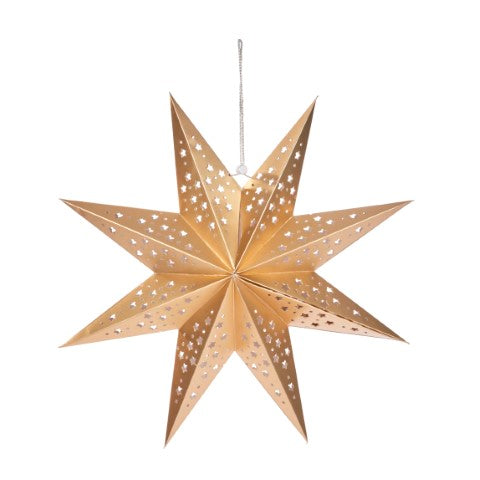 InLit Gold Origami Star 50cms 2532089 Secret Garden Mulligans of Ballaghaderreen