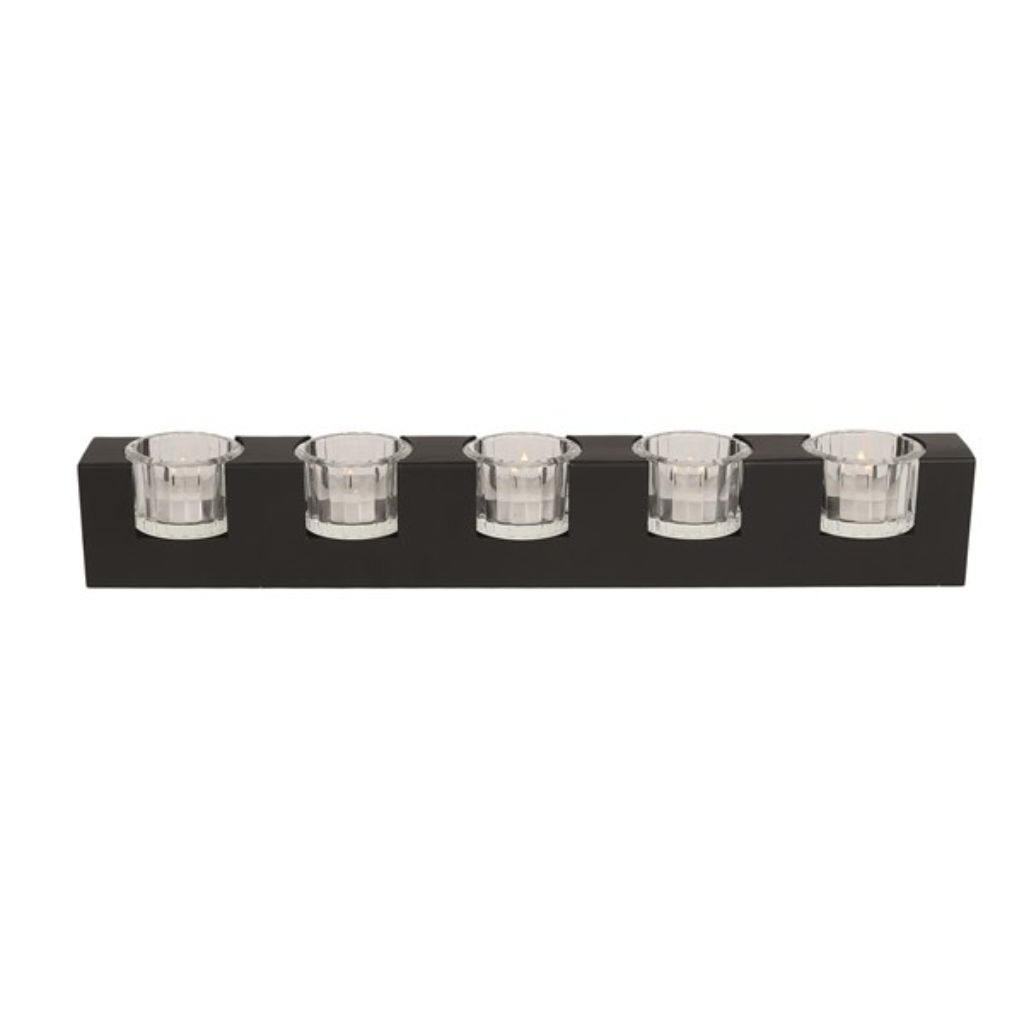 5pc Tealight Holder Black 33334 Straits Mulligans of Ballaghaderreen