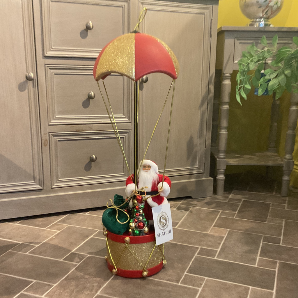 60cm LED Pop Up Santa with Parachute Shatchi 233500 Mulligans of Ballaghaderreen