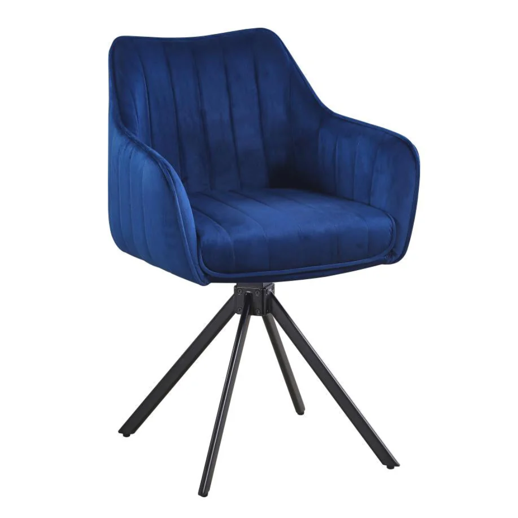 Alex Armchair Velvet Navy AAVN Fervor & Hue Mulligans of Ballaghaderreen