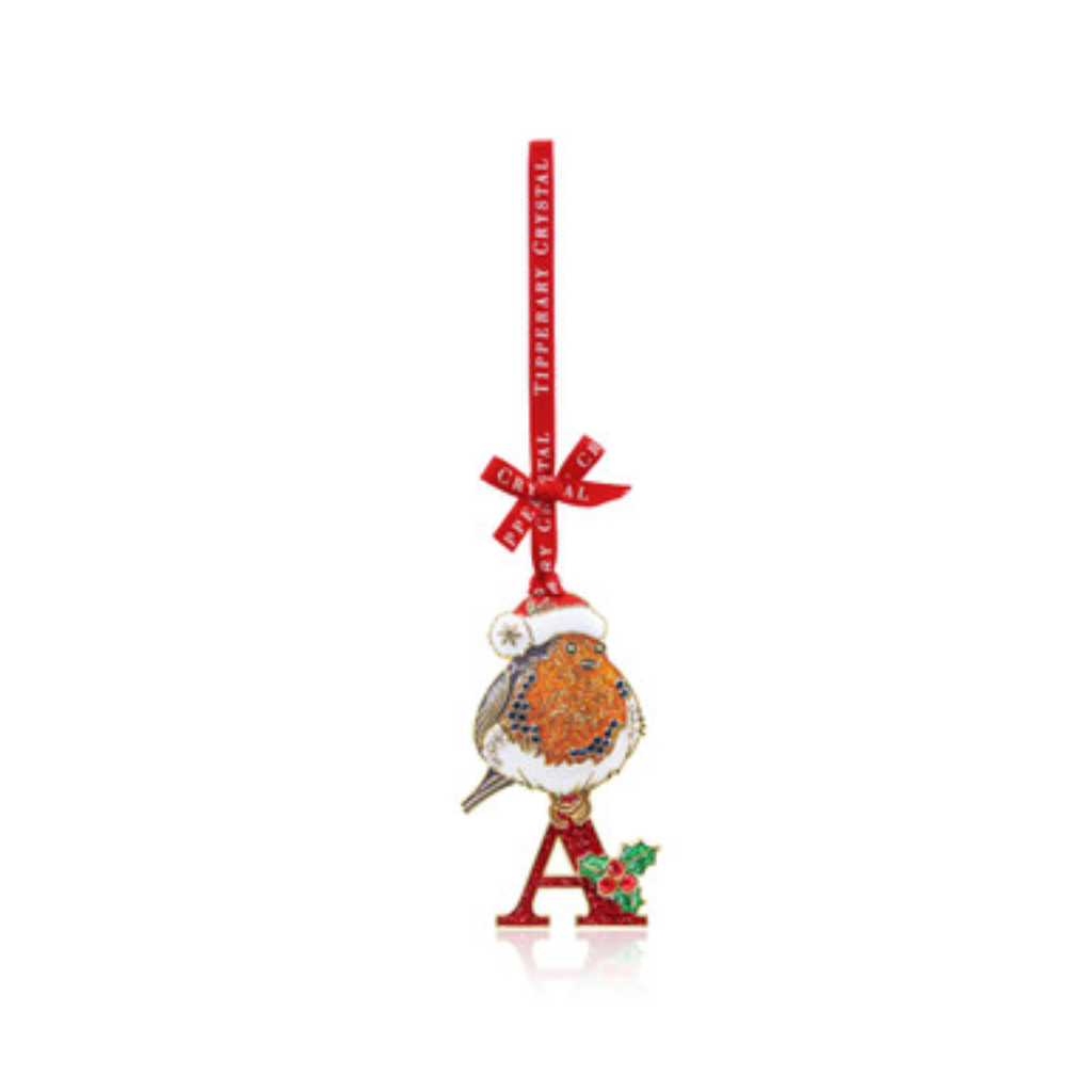 Alphabet Robin Christmas Decoration – A, 157712 Tipperary Crystal -  Mulligans of Ballaghaderreen 