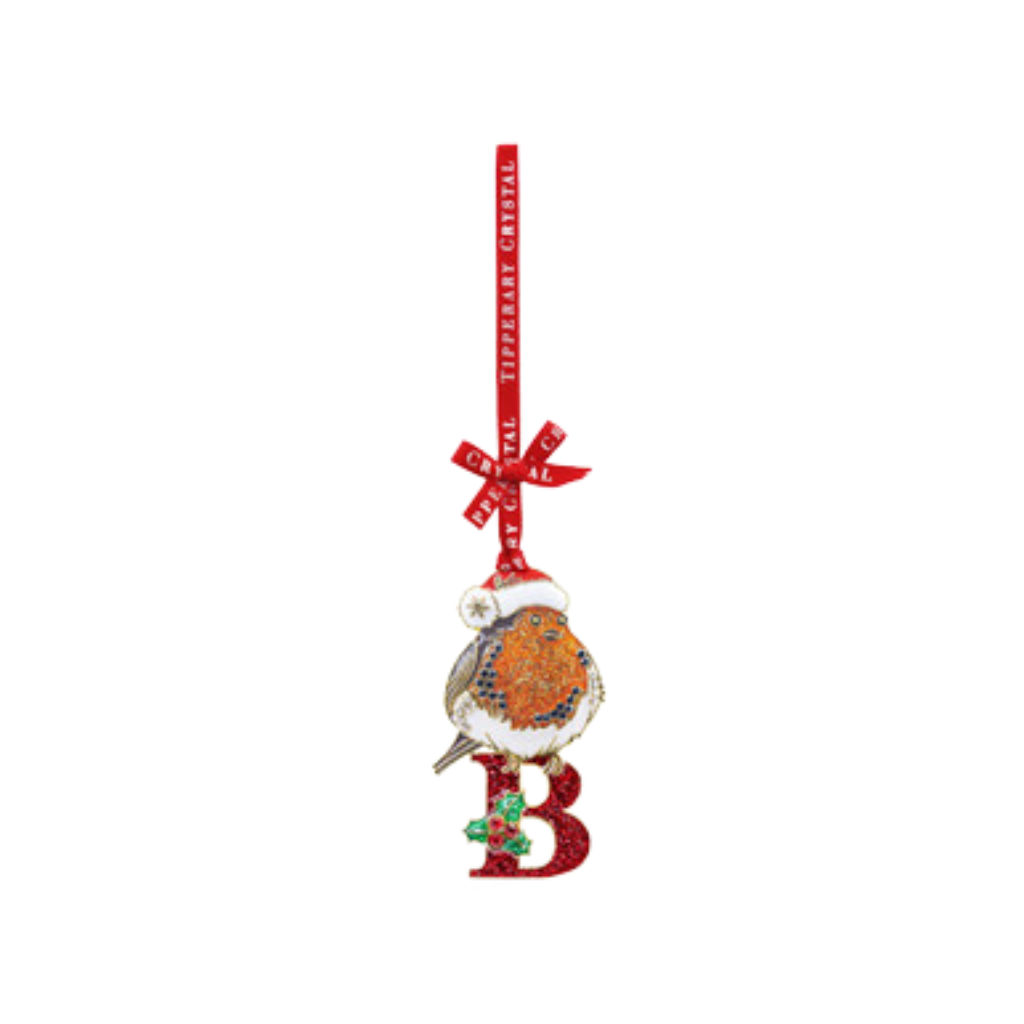 Alphabet Robin Christmas Decoration – B, 157729 Tipperary Crystal -  Mulligans of Ballaghaderreen 