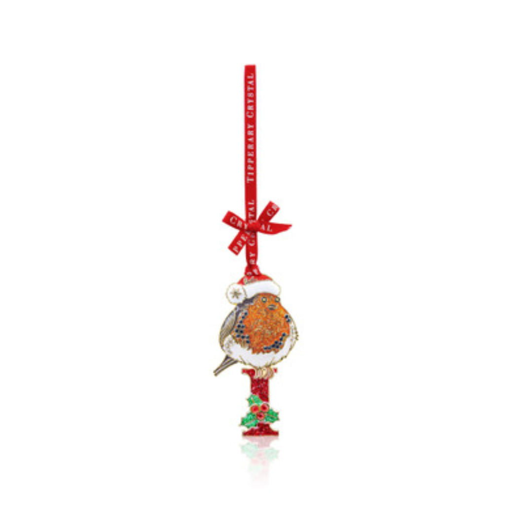 Alphabet Robin Christmas Decoration –I, 157798 Tipperary Crystal -  Mulligans of Ballaghaderreen 