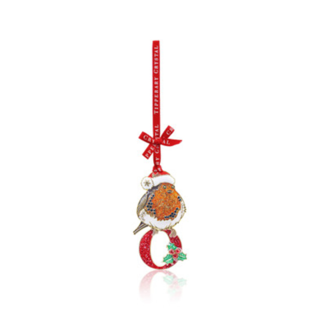 Alphabet Robin Christmas Decoration –O, 157859 Tipperary Crystal -  Mulligans of Ballaghaderreen 
