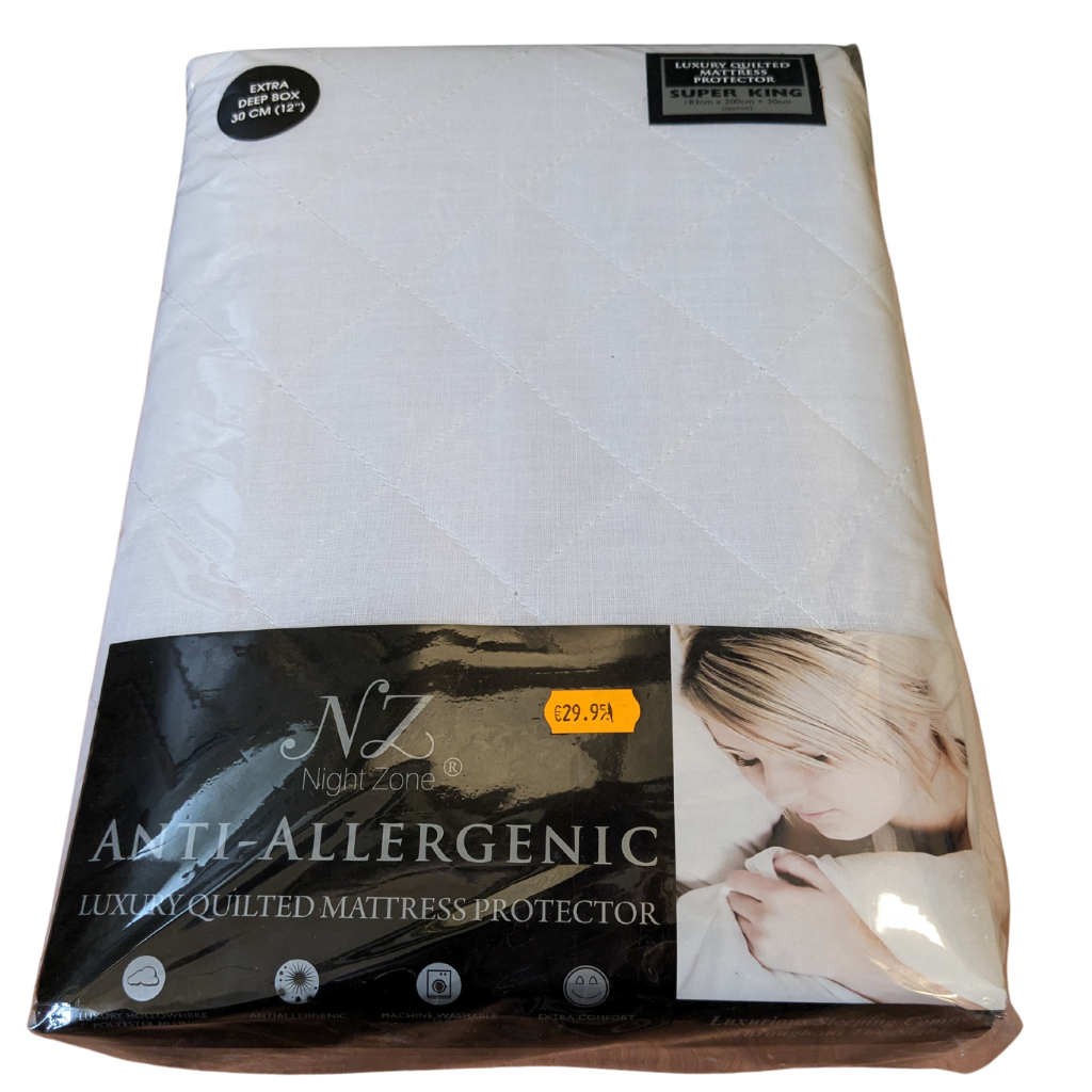 Anti-Allergenic Luxury Quilted Mattress Protector Super King AALQMPSK Night Zone Mulligans of Ballaghaderreen