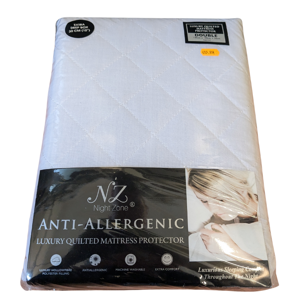 Anti-Allergenic Luxury Quilted Mattress Protector Double AALQMPD Night Zone Mulligans of Ballaghaderreen