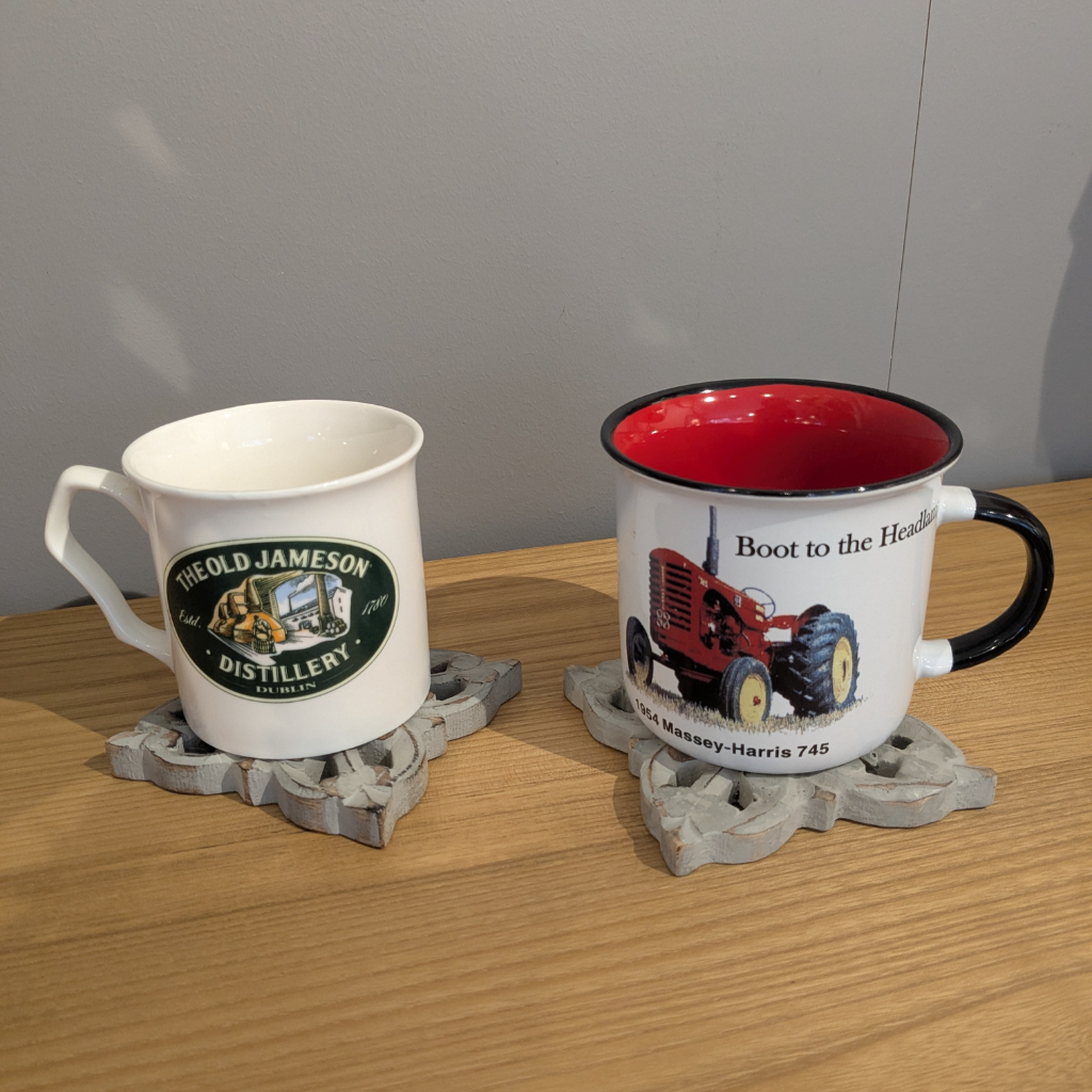 Antique Style Wooden Coasters - Set of 4 8MG108 Richard Langs Mulligans of Ballaghaderreen
