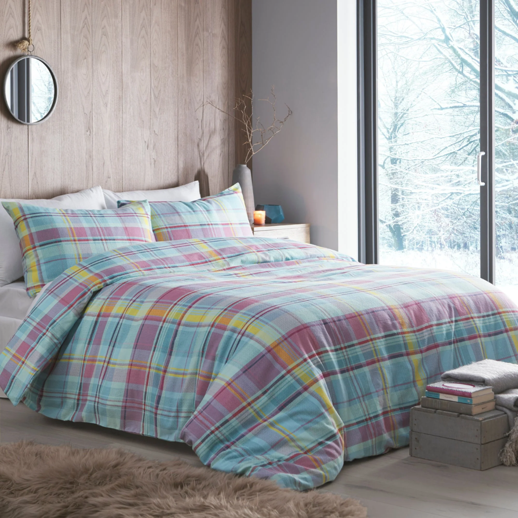 Applecross Check Multi Duvet Cover Stematclo Mulligans of Ballaghaderreen 