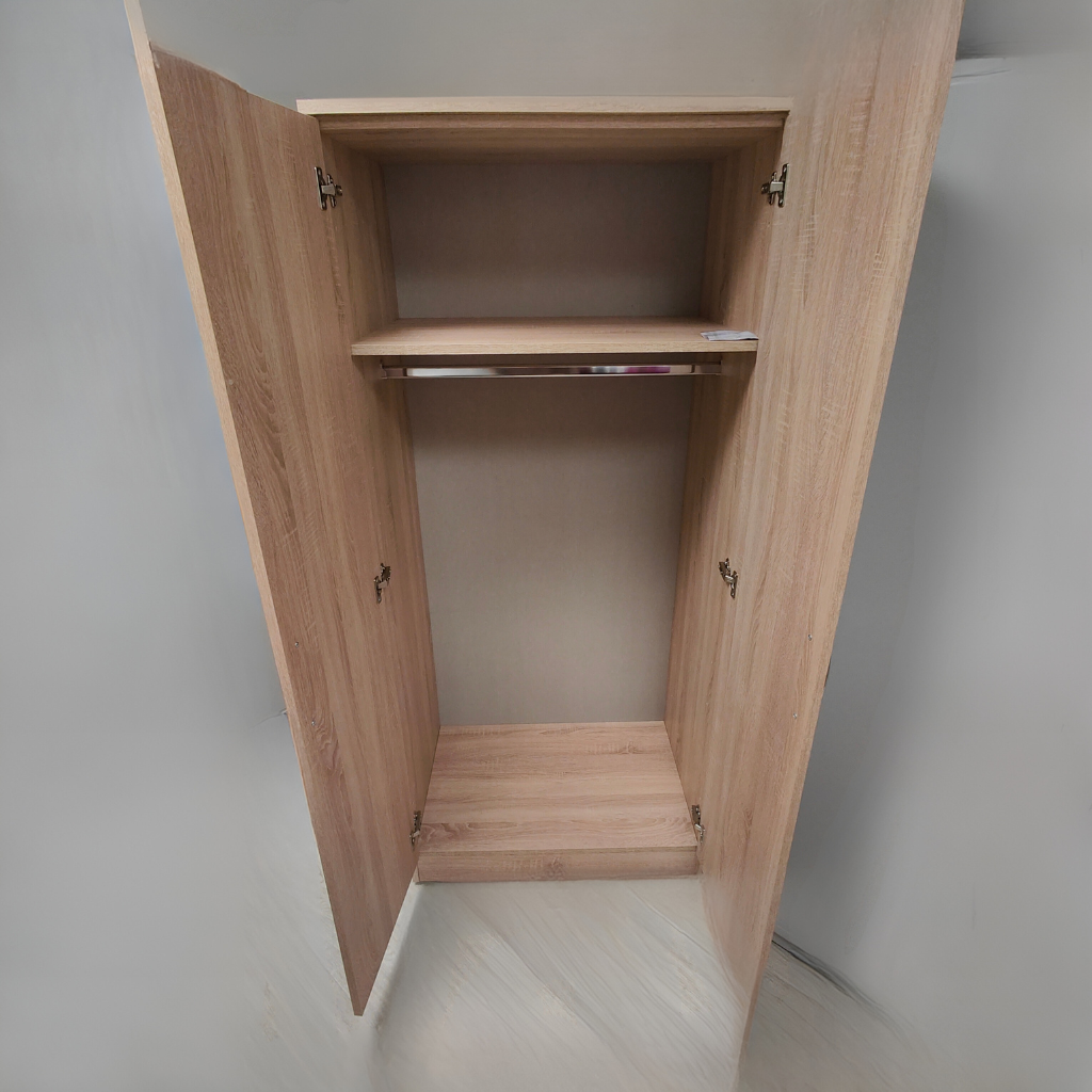 Aran 2 door wardrobe light oak cedarwood mulligans of ballaghdereen