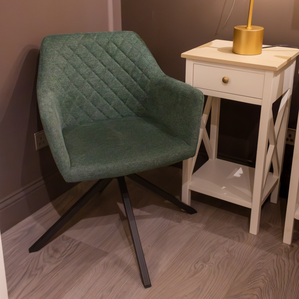 Arthur Swivel Chair - Green TL6156 Tara Lane Mulligans of Ballaghaderreen