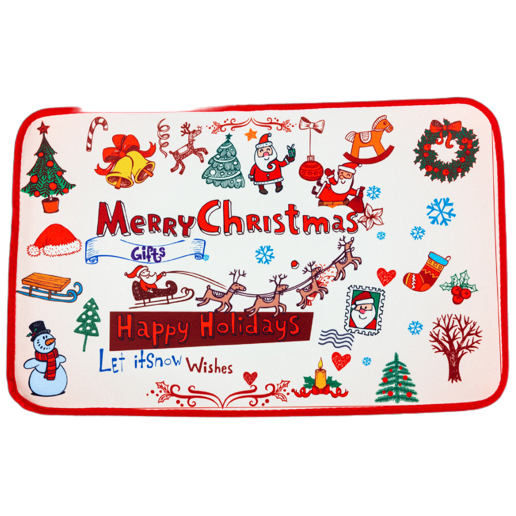 Assorted Christmas Doormats - 59x39cm 215110 Shatchi Mulligans of Ballaghaderreen